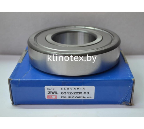 Подшипник 6312 ZZ C3, ZVL