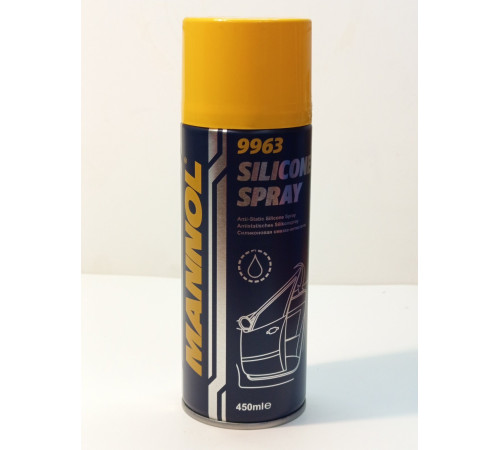 Смазка силиконовая водоотталкивающая для пластика и резины Mannol Silicone Spray 450мл