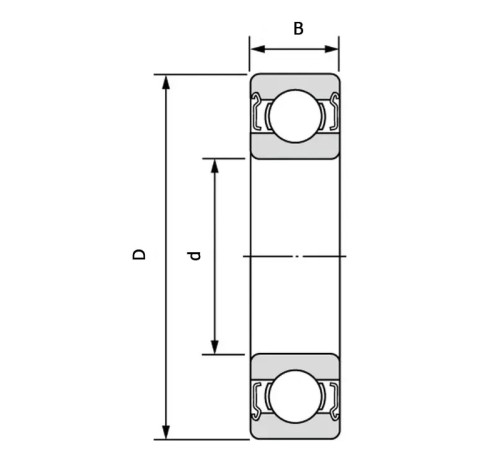 Подшипник 80207 (6207 ZZ)