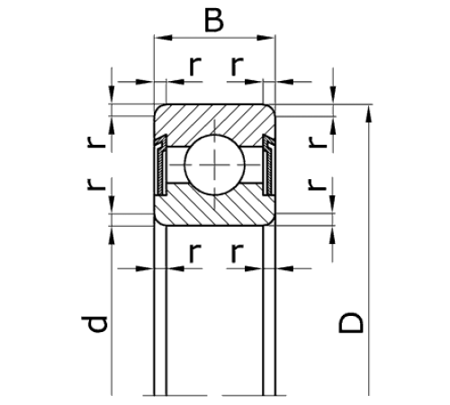 Подшипник 50305 (6305 N)