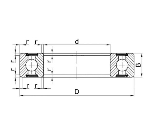 Подшипник 6000 ZZ C3, SKF