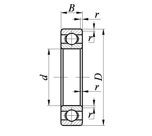 Подшипник 80306 (6306 ZZ)